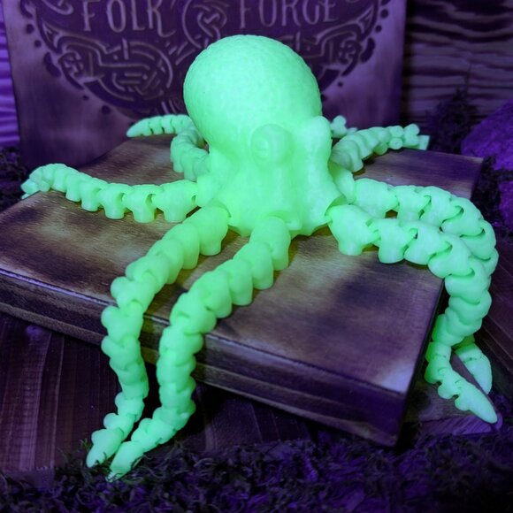 Articulated Spinning Flexi Octopus Fidget Toy Ocean Animal 3D Printed - Picture 16 of 16